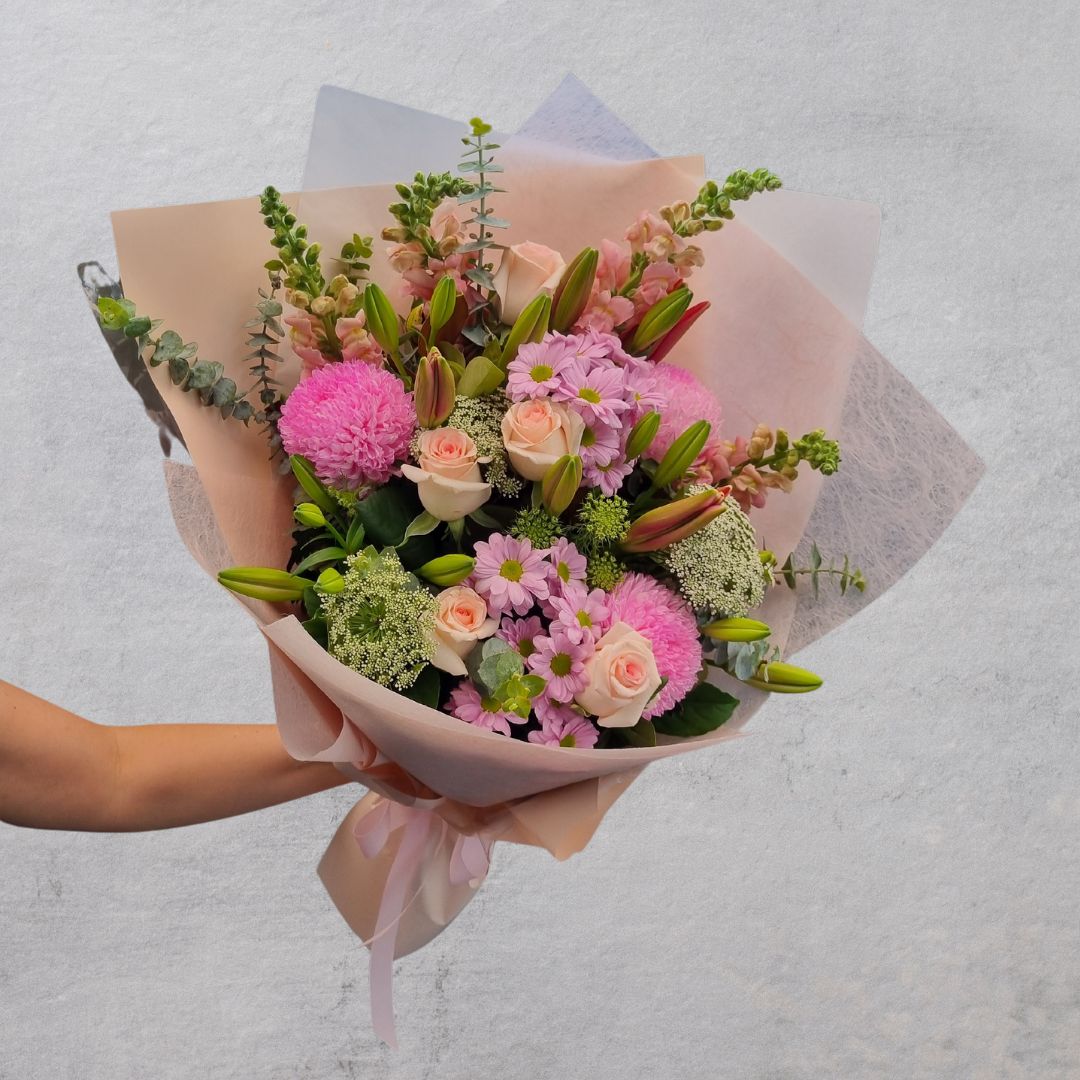 Pink Seasonal Flower Bouquet