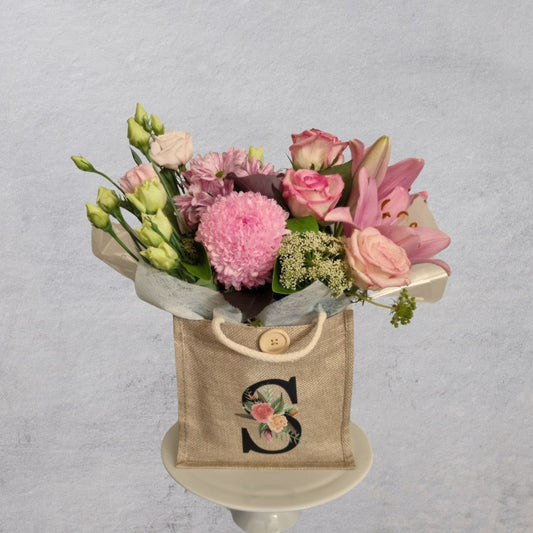 Personalised Petal Tote Arrangement