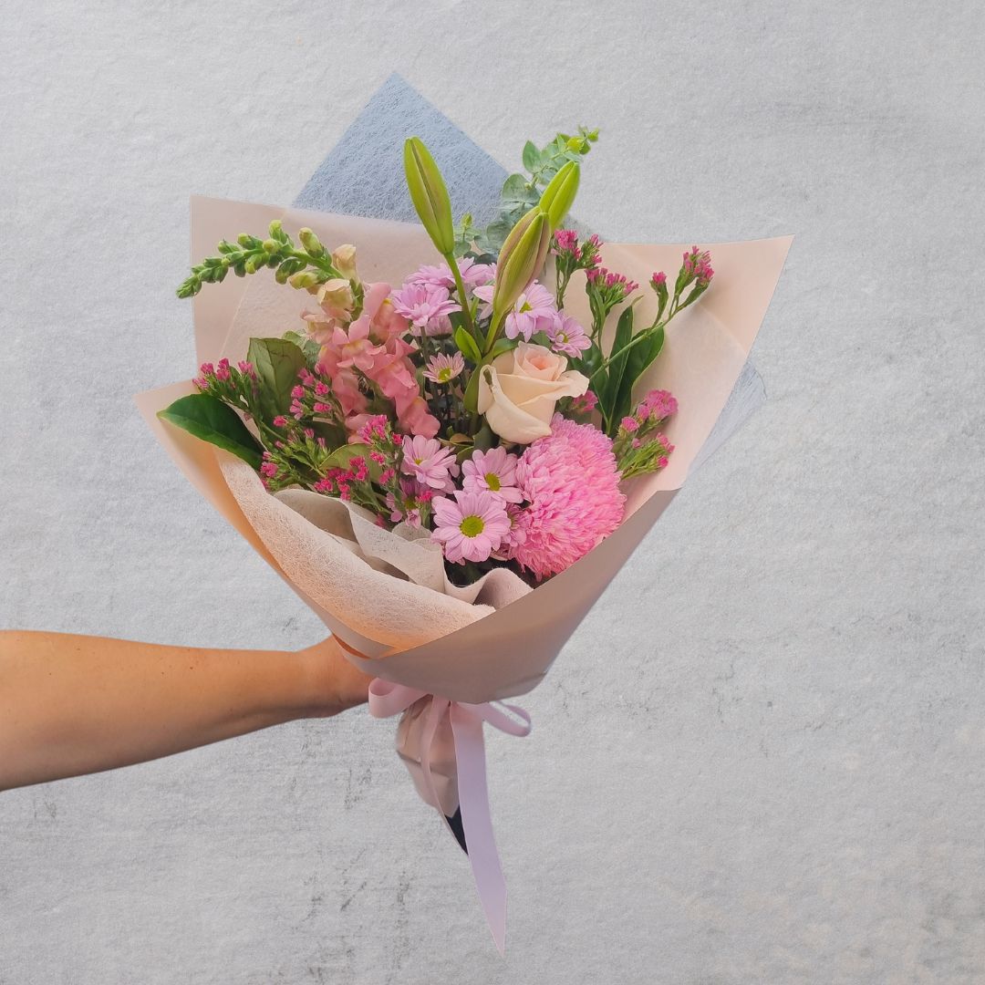 Pink Seasonal Flower Bouquet